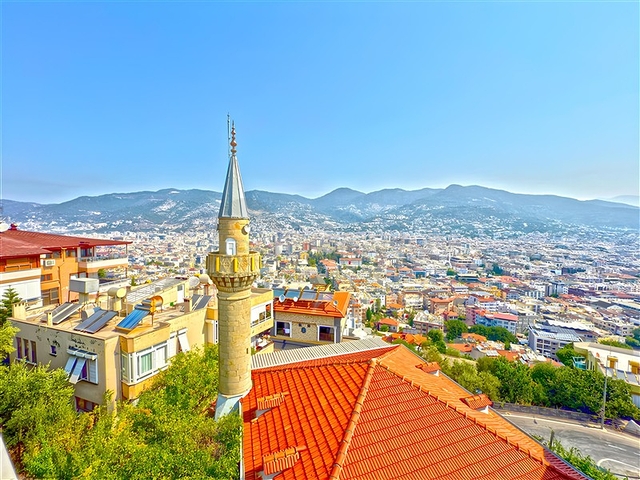 Gemütliche Wohnung mit Meerblick am Fuße der Alanya-Festung
