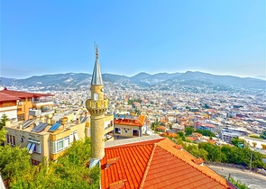 Gemütliche Wohnung mit Meerblick am Fuße der Alanya-Festung