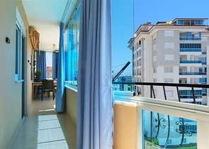 Gemütliche 2+1-Wohnung mit Meerblick in einer gepflegten Gegend von Avsallar