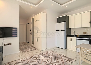 Moderne 1+1-Wohnung nur wenige Gehminuten vom Kleopatra-Strand entfernt