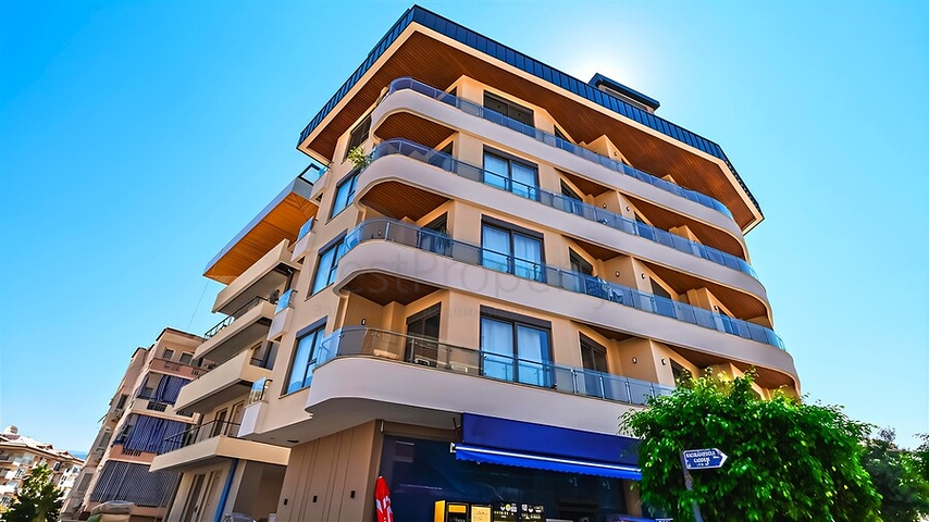 Moderne 1+1-Wohnung in der Nähe des Strandes im Stadtteil Oba