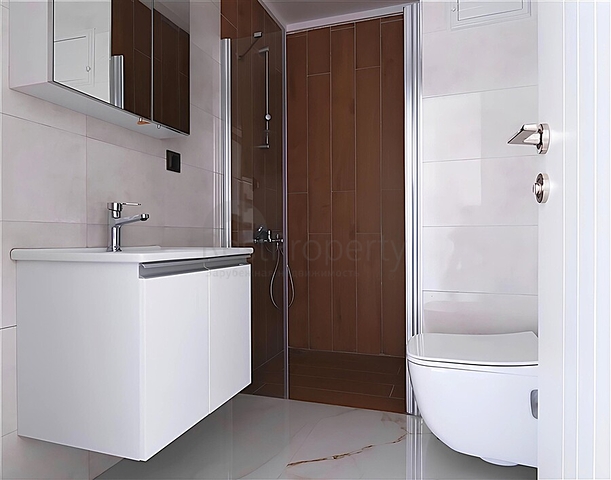 Moderne 1+1-Wohnung in der Nähe des Strandes im Stadtteil Oba