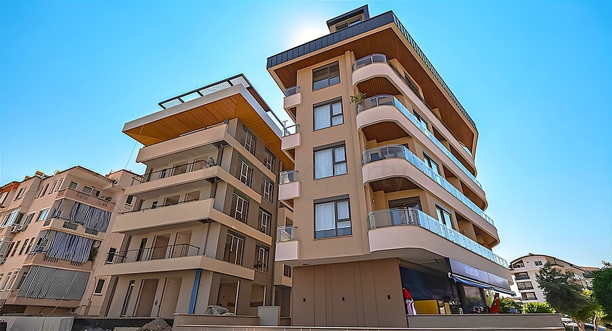 Moderne 1+1-Wohnung in der Nähe des Strandes im Stadtteil Oba