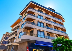 Moderne 1+1-Wohnung in der Nähe des Strandes im Stadtteil Oba