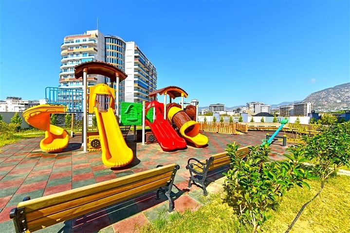 Modern eingerichtete Wohnung in einem Komplex mit reicher Infrastruktur in Mahmutlar