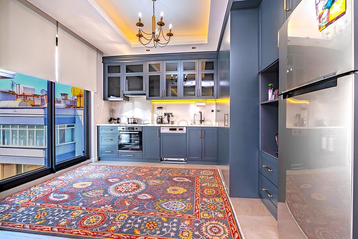 Luxuriöses 4+1 Penthouse mit Panoramablick auf das Meer im Zentrum von Alanya