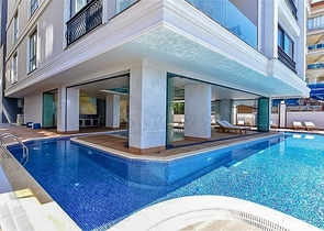 Luxuriöses 4+1 Penthouse mit Panoramablick auf das Meer im Zentrum von Alanya