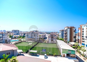 2+1 Apartment mit Meerblick in der Gegend von Cikcilli/Alanya