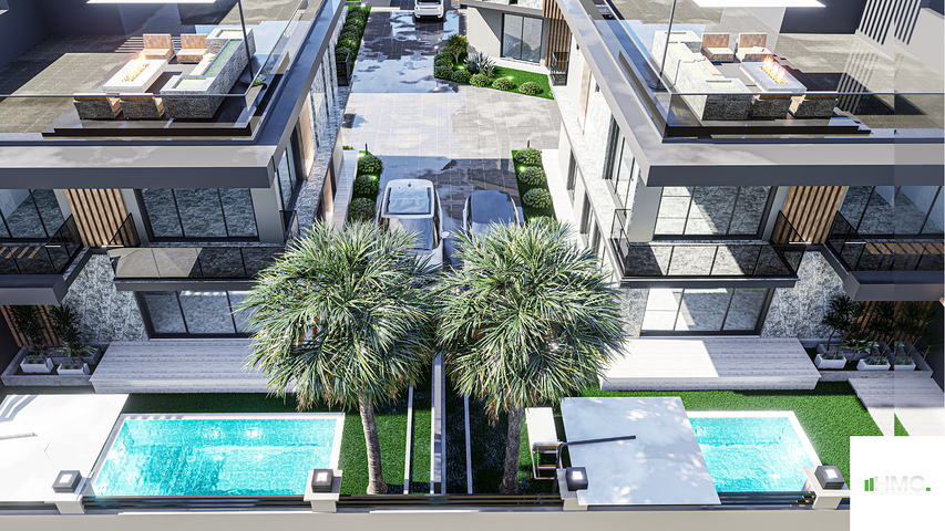 Zum Verkauf stehen 4+1-Villen in der Region Doshemealty - Antalya zur Verfügung 