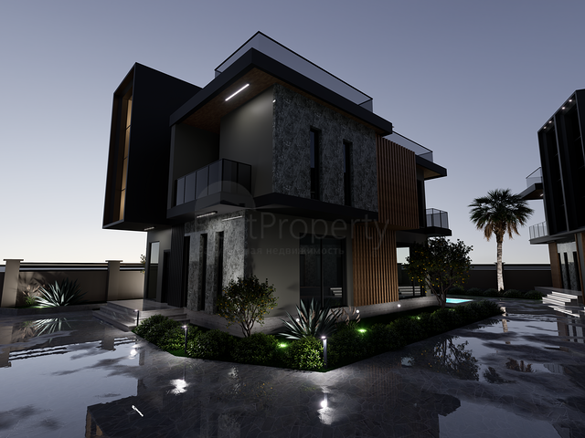 Zum Verkauf stehen 4+1-Villen in der Region Doshemealty - Antalya zur Verfügung 