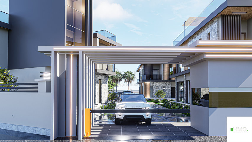 Zum Verkauf stehen 4+1-Villen in der Region Doshemealty - Antalya zur Verfügung 