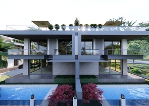 Zum Verkauf stehen 4+1-Villen in der Region Doshemealty - Antalya zur Verfügung 