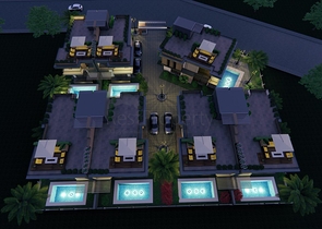 Zum Verkauf stehen 4+1-Villen in der Region Doshemealty - Antalya zur Verfügung 