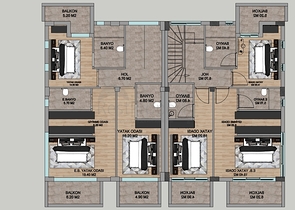 Zum Verkauf stehen 4+1-Villen in der Region Doshemealty - Antalya zur Verfügung 