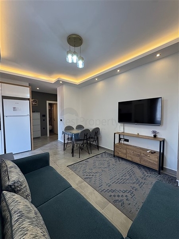 Moderne 1+1-Wohnung in einem neuen Komplex in Mahmutlar, nur 350 m vom Meer entfernt