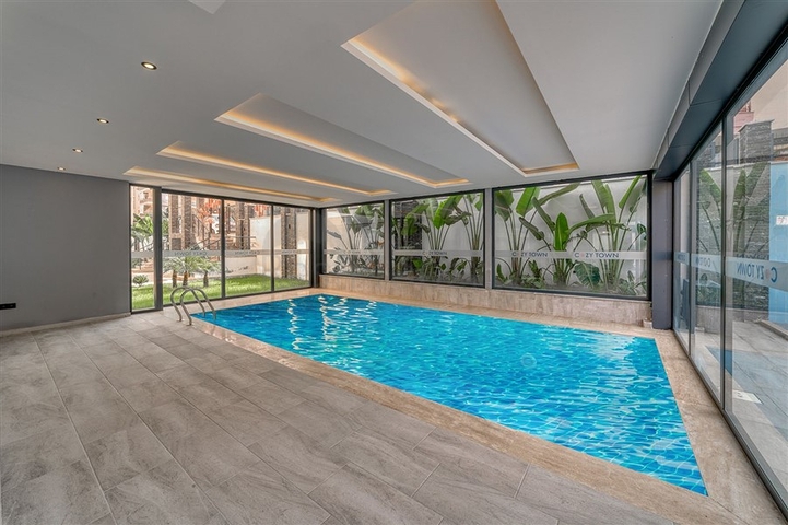 Moderne 1+1-Wohnung in einem neuen Komplex in Mahmutlar, nur 350 m vom Meer entfernt