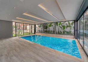 Moderne 1+1-Wohnung in einem neuen Komplex in Mahmutlar, nur 350 m vom Meer entfernt