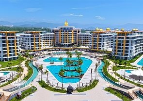 Moderne 2+1-Wohnung in einer neuen Wohnanlage am Meer im Stadtteil Türkler