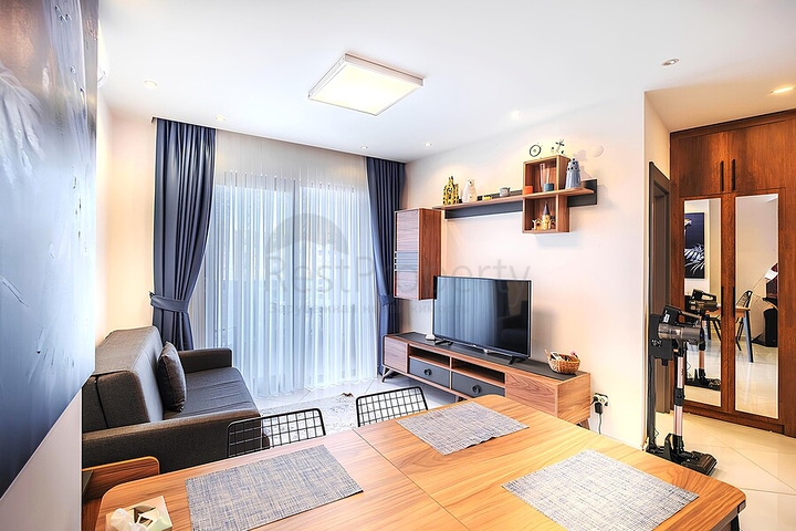 Moderne Wohnung mit kompletter Infrastruktur in Mahmutlar