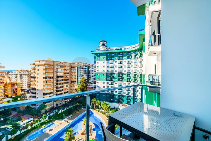 Moderne Wohnung mit kompletter Infrastruktur in Mahmutlar