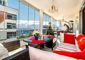 Tolle möblierte 2+1-Wohnung in einer Anlage mit umfassender Infrastruktur - Avsallar/Alanya