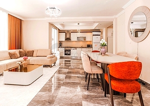 Große möblierte 2+1-Wohnung in einer gut ausgebauten Wohnanlage - Mahmutlar/Alanya