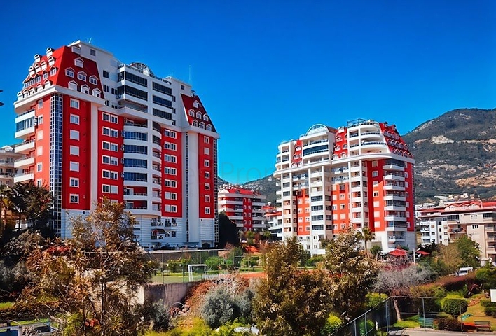 Möblierte 2+1-Wohnung mit kompletter Infrastruktur des Komplexes