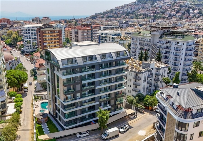 Modernes 2+1 Penthouse im prestigeträchtigen Teil von Alanya