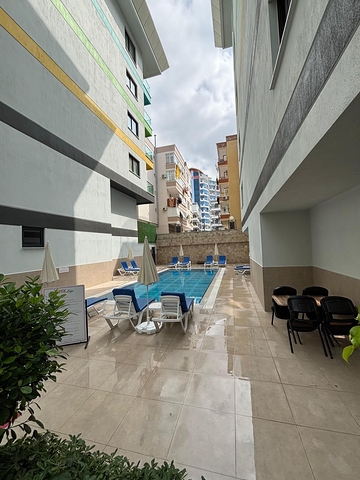 Möblierte 1+1 - Wohnung von einem der führenden Bauträger in Mahmutlar/Alanya